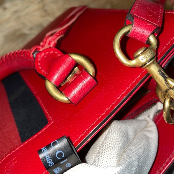 Gucci Red Leather Bag - Picture 12 of 17
